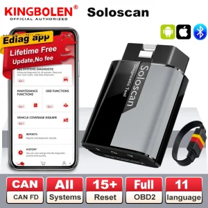 2025 Kingbolen Soloscan Bi-Directional Scanner All Resets Full System Diagnostic Scan Tool ECU Coding Lifetime free update