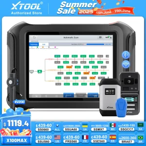 XTOOL X100 MAX Full Key Programmer Auto IMMO Key Fob Key Programming Tool All Key Lost With KC501 Car Diagnostic Tool All System