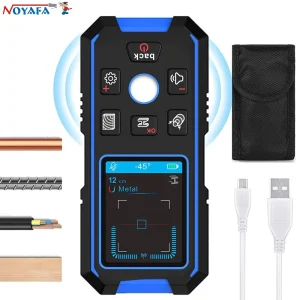 Noyafa NF-518 Metal Detector LCD Display Wall Scanner with Positioning Hole for AC Live Cable Wires Metal Wood Stud Find